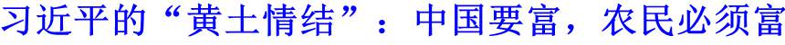 習(xí)近平的&ldquo;黃土情結(jié)&rdquo;：中國要富，農(nóng)民必須富